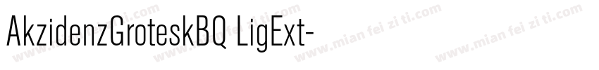 AkzidenzGroteskBQ LigExt字体转换